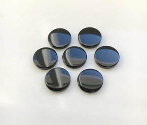 Onice nero naturale 10mm forma rotonda Cabochon piatto pietra preziosa sciolta per anello in argento Sterling 925 Bracelete NecklaceJewelry Making - Product Image 2