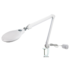 โคมไฟแว่นขยาย LED ปรับความสว่างได้ พร้อมที่หนีบโต๊ะ ขยาย 5 เท่า สำหรับงานละเอียด ซ่อมแซม งานเย็บปักถักร้อย และซ่อมอุปกรณ์อิเล็กทรอนิกส์ - Product Image 2