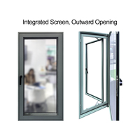 Ventanas de Aluminio con Rotura de Puente Térmico JD 105B, con Vidrio Templado de Triple Aislamiento, Diseño Plegable, Resistentes al Viento, Calificadas por Energy Star