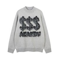 Automne hiver transfrontalier à la mode marque pull unisexe haute qualité fourrure de vison américain rue mode tridimensionnelle avant