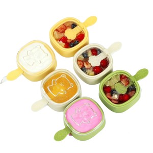 Cute Bear Shape Popsicle Molds For Kids Ice Cream Making With Fruit And Yogurt Freezer Safe Manual Ice Trays - Product Image 5
