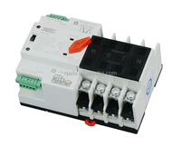 Interrupteur de transfert automatique mini 4P sur rail DIN pour PC, contrôleur électrique 50A, double alimentation