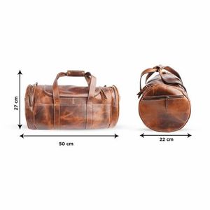 Bolsa de Viaje de Cuero Genuino Más Vendida, el Compañero de Viaje Premium para Estilo y Funcionalidad - Product Image 2