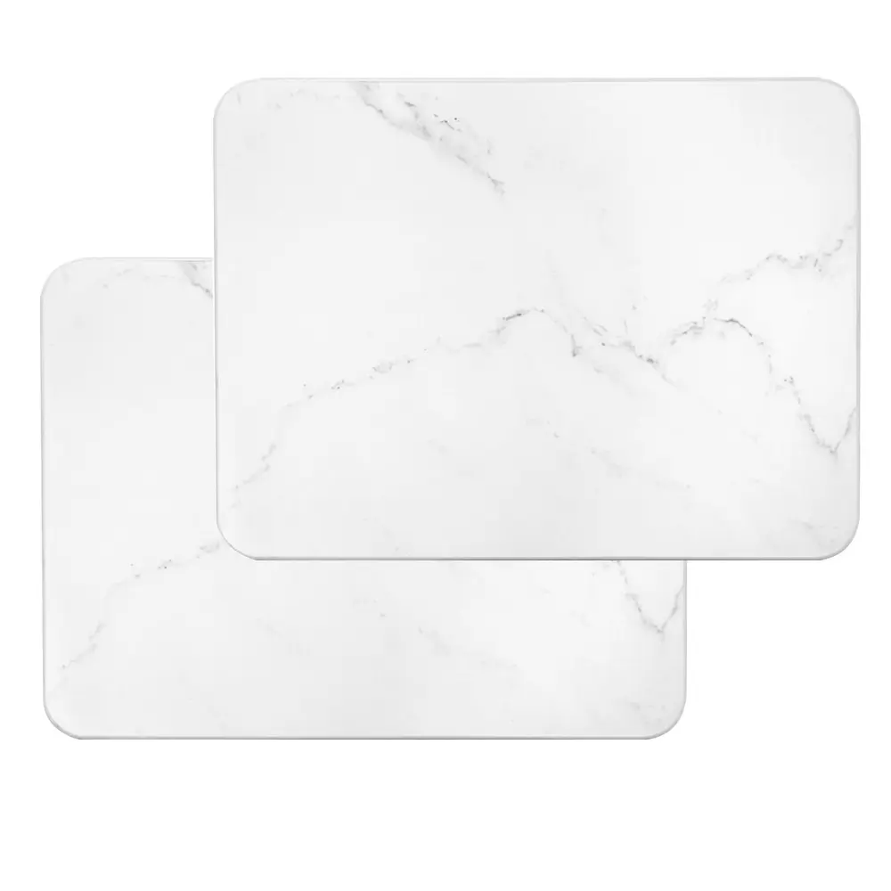 Scrivania personalizzata duro Diatomite in marmo pietra acqua assorbente stuoia di essiccazione per piatti per il bancone della cucina