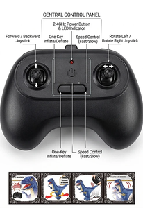 Dinosauri Giocattolo RC Intelligenti Gonfiabili Ricaricabili con Suoni e Movimento Realistici, Telecomandati, Vendita all'Ingrosso EPT - Product Image 3