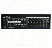 Console audio analogique professionnelle GAX-QX12 à 12 canaux, montée en rack, intégrée avec effets
