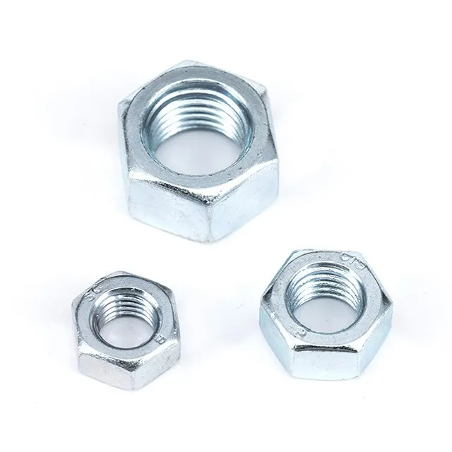 DIN934 Stainless steel A2 A4 SS304 SS316 M6 M8 M10 M12 M22 M28 hex head nut different types of nuts and bolts