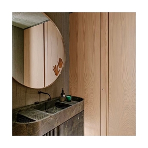 Lavabo sur pied en marbre poli moderne personnalisé pour salle de bain - Product Image 5
