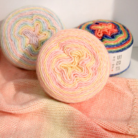Wholesale in Stock 150g 427yds 5.29oz 1.5mm Skin Friendly Super Soft Blended Yarn for Hand Knitting