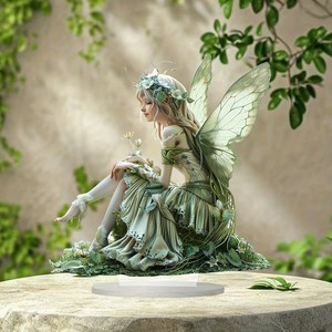 Figurine acrylique 2D plate de Noël avec effet visuel, <span class=keywords><strong>Père</strong></span> Noël et rennes, décoration de table de Noël, cadeau - Product Image 4