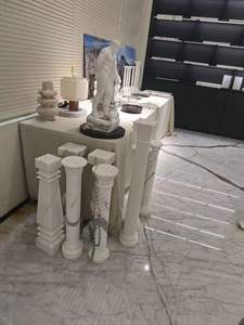Chimenea tradicional de mármol con tallado ornamentado, de mármol blanco, para interiores, con estufa de leña para comedor. - Product Image 3