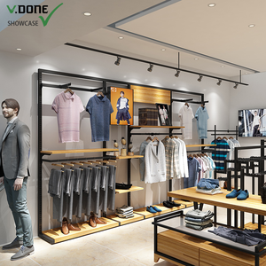 <b>Metal</b> Iron Bag Display Cabinet Cloth Stand Display <b>Shelf</b> for Mobile Shop Application - Product Image 2