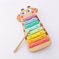 Wholesale Musical Instruments Set With Xylophone Whistle Wooden Musical Toy for Kids