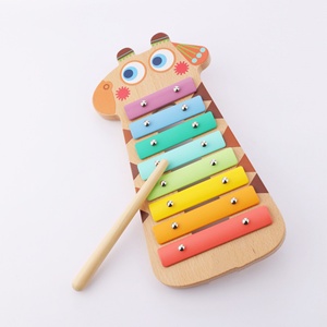 Wholesale Cute <b>Wooden</b> Xylophone Musical Instrument for Kid Children Orff Percussion Instruments with Rainbow Keys and <b>Mallet</b> - Product Image 1