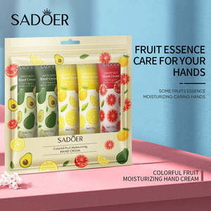 Sadoer 30g*5pcs Crème pour les mains hydratante, lissante, rajeunissante, aux extraits de fruits colorés, nourrissante, réparatrice, anti-fissures - Product Image 3