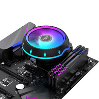 Refroidisseur d'air pour processeur en forme d'OVNI, RGB silencieux, dissipateur thermique pour PC de jeu, ventilateur de bureau