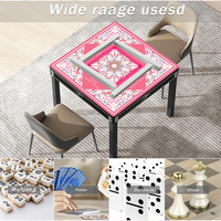 Tapis de jeu de casino moderne antidérapant insonorisé portable pour 4 joueurs, poker Texas, mahjong, tapis de table en caoutchouc, tapis de table personnalisé