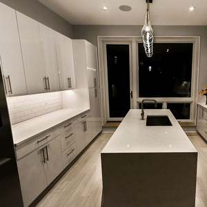 Étagères ouvertes minimalistes pour cuisine, armoire pour petits espaces, bois de pin massif, panneau mélaminé, résistant à l'eau, style européen australien - Product Image 6