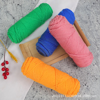 Benang Rajut Tufting 100% Katun Susu Grosir 8 Untai Benang Rajut Tangan untuk Topi Syal Boneka DIY 100 Gram Model PJ26015