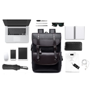 <span class=keywords><strong>Zaino</strong></span> da uomo retrò alla moda per computer, da viaggio, grande capacità, <span class=keywords><strong>idrorepellente</strong></span> in PU - Product Image 6