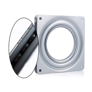 Plaque <span class=keywords><strong>pivotante</strong></span> carrée de 4 pouces en métal Lazy Susan Bearing Turntable TV Rack Desk Seat Swivel Plate Bar Tool - Product Image 5
