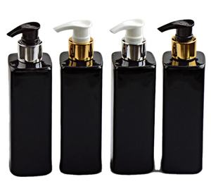 Botella de plástico cuadrada de 250ml con bomba de loción Gel de ducha y loción corporal para hoteles para uso de champú Aluminio electroquímico - Product Image 2