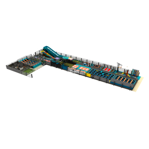 Lớn trong nhà chơi công viên thương mại trẻ em Trampoline công viên với slide và leo tường - Product Image 2