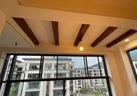 Poutre décorative en PU imitation bois, style classique moderne, imperméable, pour la décoration intérieure des plafonds de maisons et de halls d'hôtels