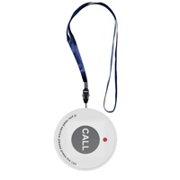 Système d'appel sans fil avec cordon, bouton d'appel d'urgence SOS et récepteur montre-bipeur pour personnes âgées, patients, aidants et familles