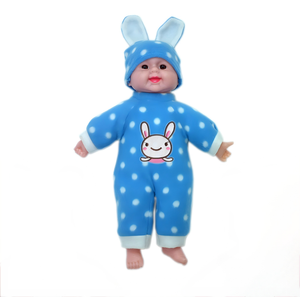 ตุ๊กตาเด็กผู้ชาย35ซม. ปรับแต่งได้ชุดของเล่นสีฟ้าถอดออกได้ - Product Image 1