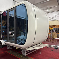 Mini maison d'engin spatial pour l'étude, salon, RV, restaurant mobile, cabine téléphonique