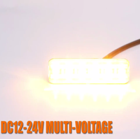 Nueva ambulancia todoterreno 12V ámbar lámpara intermitente camión motocicleta tráfico emergencia Led luz estroboscópica parrilla con Base suave de goma