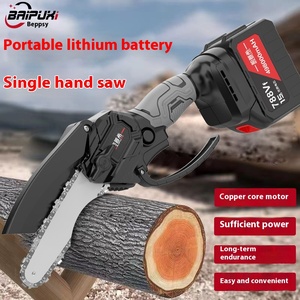Scie à chaîne électrique personnalisée de 4 à 6 pouces rechargeable au lithium Scie d'élagage d'<span class=keywords><strong>arbre</strong></span> portable à une main alimentée par batterie domestique - Product Image 4