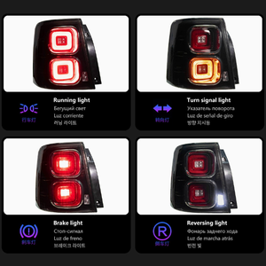 AURON Land Rover Range Rover 05-13 Rear Tail Lights LED Conversion Kit-Clear Lens New High Quality <b>Plug</b> Play <b>12V</b> 36W 6000 lm - Product Image 2