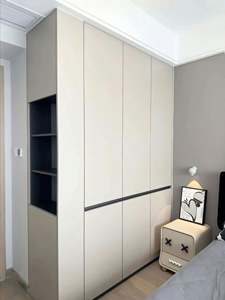 Complete Wardrobe Set with Side Table, Wall-mounted <b>Shelving</b> Hangers - Stylish, Functional Storage High-quality Furniture Sets - Product Image 5