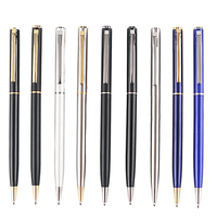 Stylo à bille en métal avec logo, stylo publicitaire, vente en gros, stylo en métal personnalisé, promotionnel