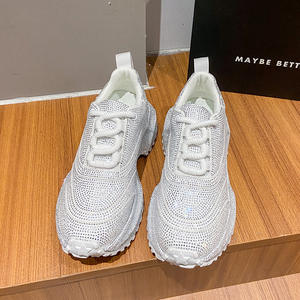 Zapatillas Deportivas de Plataforma Marrones para Mujer, con Pedrería, Transpirables, Suela Gruesa, Material y Color Personalizables, Logotipo Personalizado, Venta al Por Mayor 2026 - Product Image 5