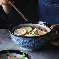 Ensemble de bols à ramen en céramique, bols à salade, soupes et riz japonais, design moderne pour restaurant