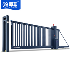 Porte coulissante cantilever industrielle en aluminium Qigong avec ouverture automatique légère pour école/centre commercial/usine - Product Image 1