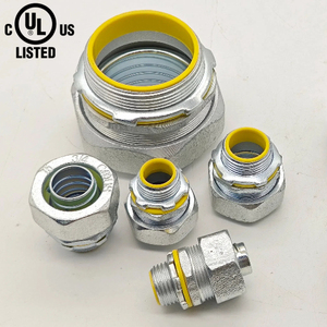 Connecteur droit étanche aux liquides de 3/4 \ "Raccords de conduits métalliques en fonte malléable à gorge isolée <span class=keywords><strong>Conduit</strong></span> métallique flexible rigide - Product Image 1