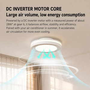 Ventilador de Techo Inteligente sin Aspas <span class=keywords><strong>Yeelight</strong></span> 3.0, 78W, Ra98, 2700-5300K, para Dormitorio, Compatible con la Aplicación Mi Home, Venta al Por Mayor - Product Image 5