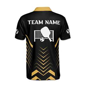 Maillot de sport d'été imprimé personnalisé OEM chemise de sport respirante à séchage rapide pour adultes uniforme de conception libre pour les joueurs de pickleball - Product Image 4