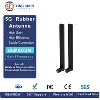 Antenne WiFi double bande 2,4 GHz 5,8 GHz 12 dBi à gain élevé, pliable, omnidirectionnelle, en caoutchouc, pour routeur, point d'accès, caméra, OEM