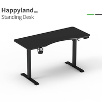 Cadre de bureau informatique intelligent électrique ergonomique moderne réglable en hauteur, table de jeu debout réglable en hauteur pour un usage domestique