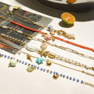 Bracelet en acier inoxydable plaqué or 18 carats avec pendentif étoile de mer et coquillage pour femme, cadeau de bijoux - Product Image 2