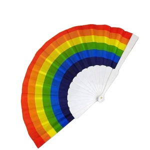 EN STOCK Abanicos Plegables de Bambú LGBT Arcoíris, Abanico de Mano con Varillas de Plástico Coloridas para el Orgullo Gay, para Fiestas de Cumpleaños y Bodas - Product Image 4