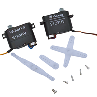 Mini Servomoteur sans noyau 7.4V MJ-S123HV(H) haute tension en métal pour modèles d'avions et voitures RC (à partir de 14 ans)