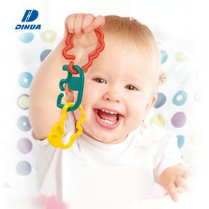 Chaîne métallique en plastique, jouets pour enfant, Animal coloré, joli anneau <span class=keywords><strong>de</strong></span> liaison, pour poussette <span class=keywords><strong>de</strong></span> bébé suspendu - Product Image 2