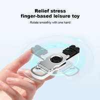Soporte Creativo para Teléfono con Forma de Spinner, Plegable, Portátil, de Aleación de Zinc, Universal, para Escritorio, Viajes y Uso en Exteriores