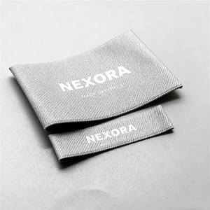 Étiquettes tissées personnalisées avec logo pour vêtements, en satin, coton, taffetas, texture lisse, à coudre sur les vêtements, étiquettes de marque - Product Image 3
